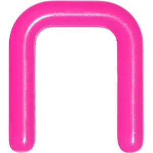 12 Gauge 1/2 Pink Flexible Bioplast Square Septum Retainer