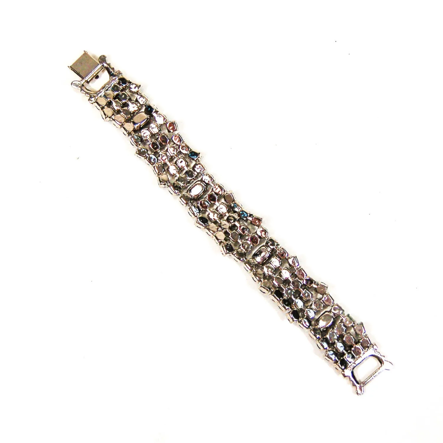 1960's Baby Blue Rhinestone Bracelet