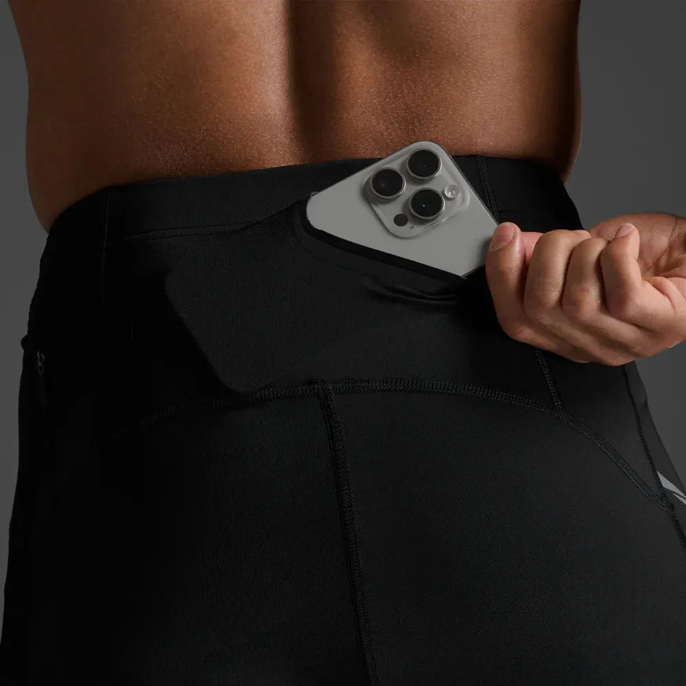 2XU Light Speed Compression Shorts - Black/ Black Reflective