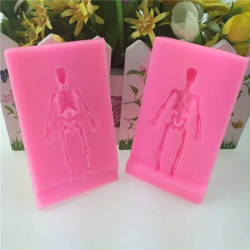 3d Coffin & Skeleton Silicon silicone mold for uv resin / Home Decorations flexible mold H3698