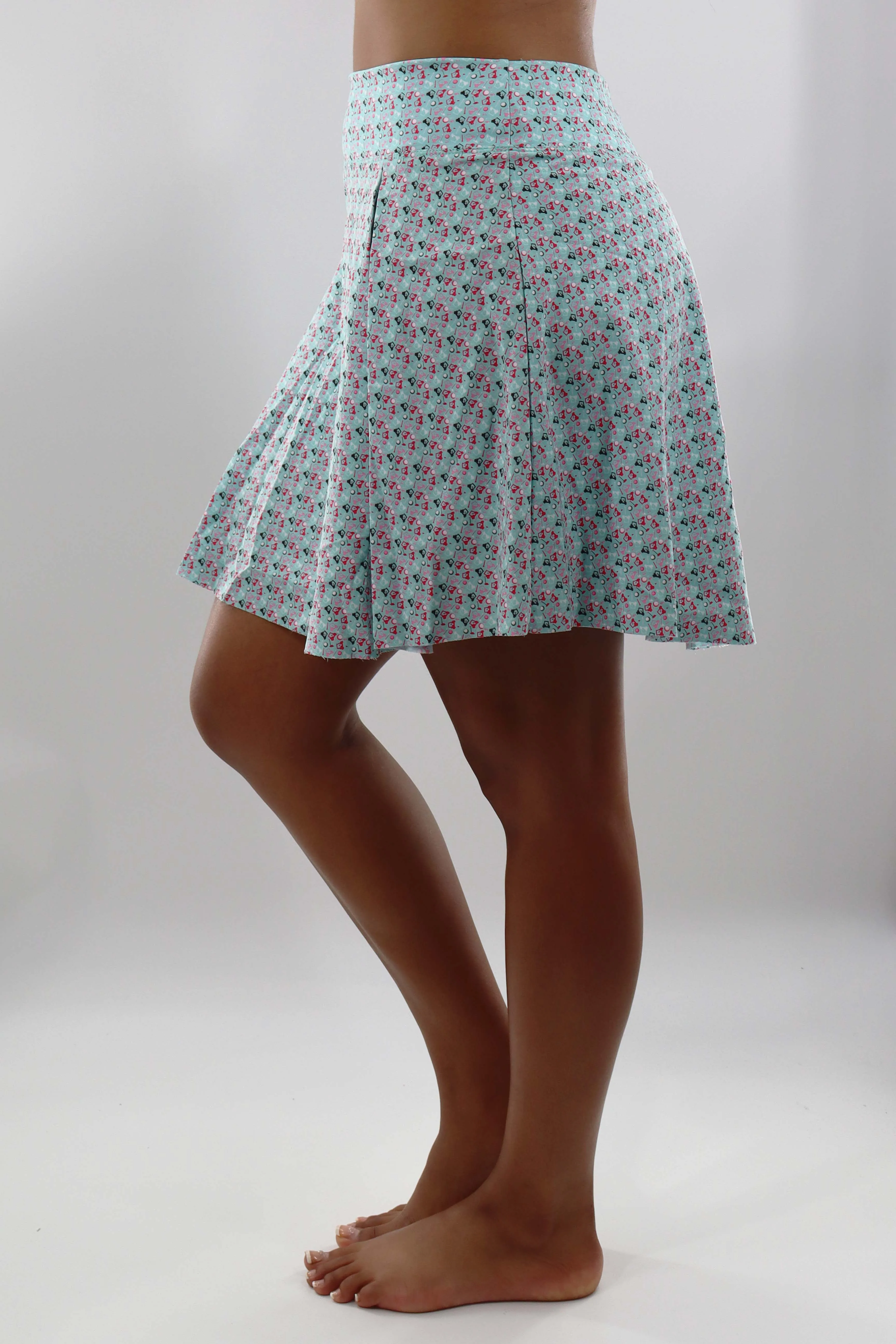 4415 - The  "Golf ParTee" Swift Motion Skort - Teal