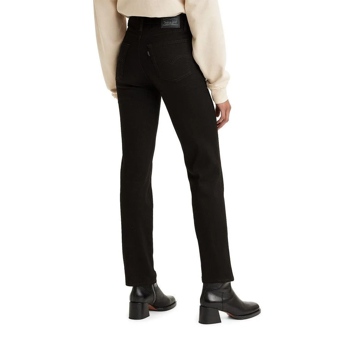 724 HIGH RISE STRAIGHT SOFT BLACK