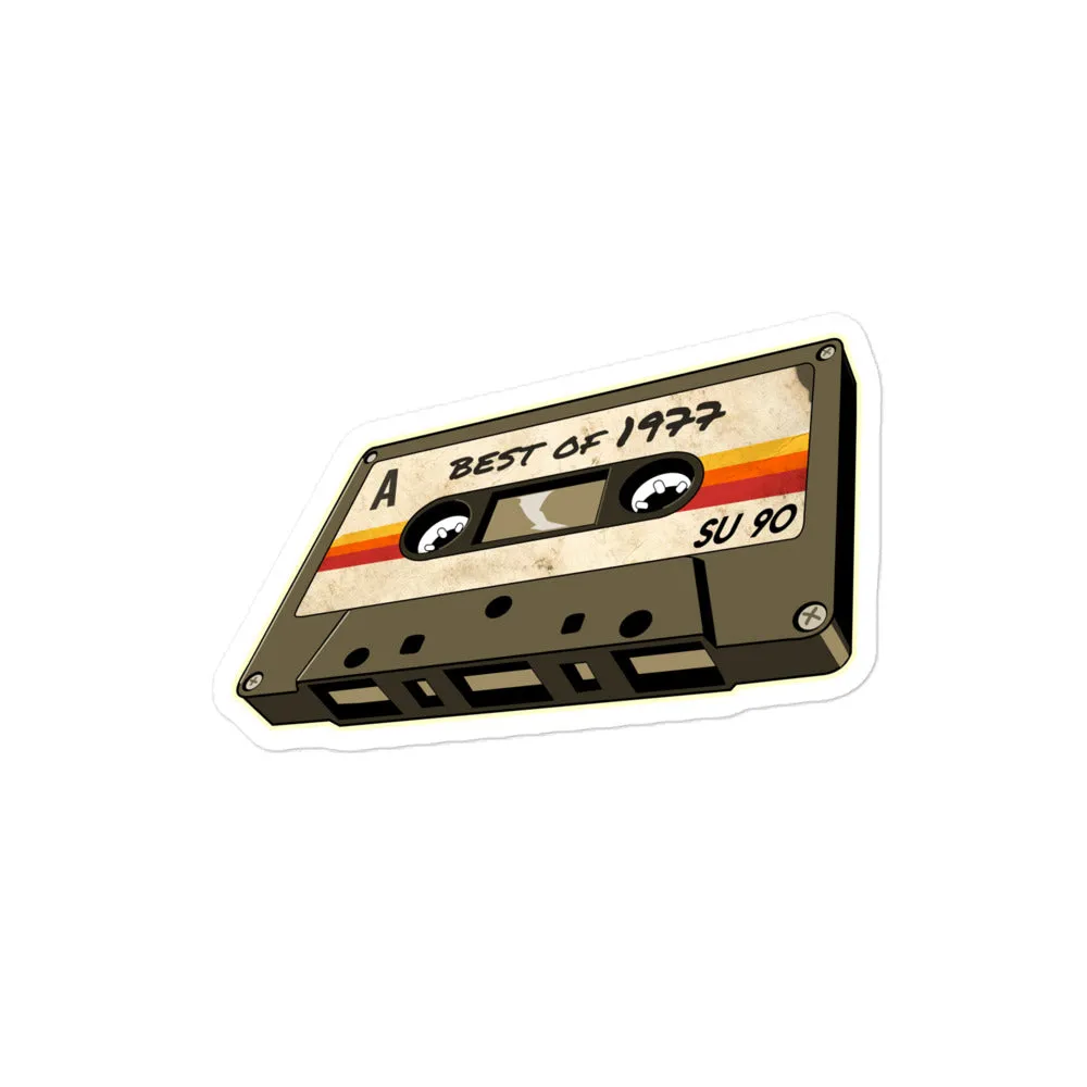 77 - Best of 1977 - Retro Cassette Tape Vinyl Decal stickers