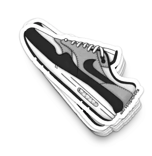 Air Max 1 "White Black" Sneaker Sticker