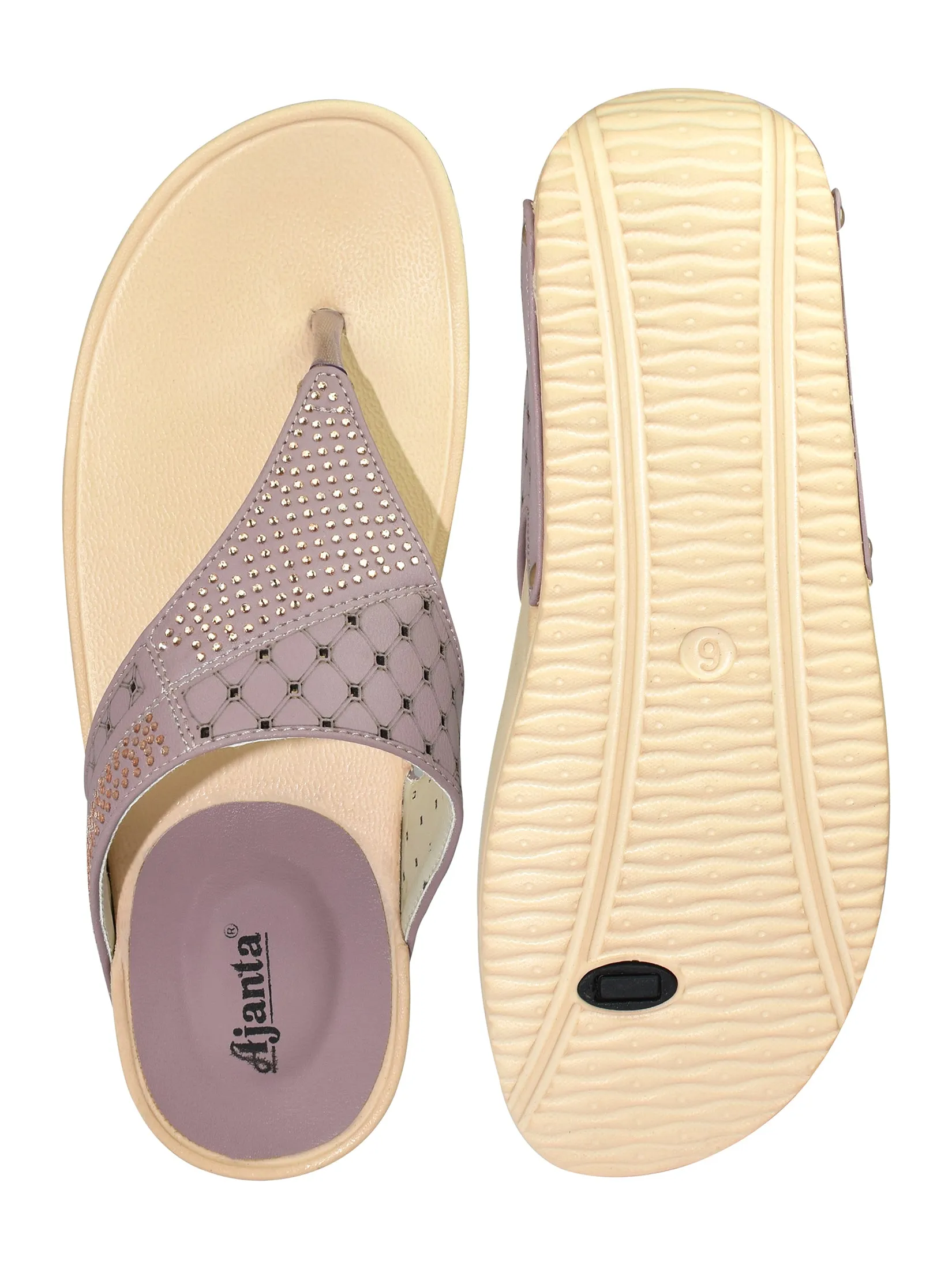 Ajanta Womens Stylish Trendy Lightweight Slip on sandal for casual wear and regular use EL1011