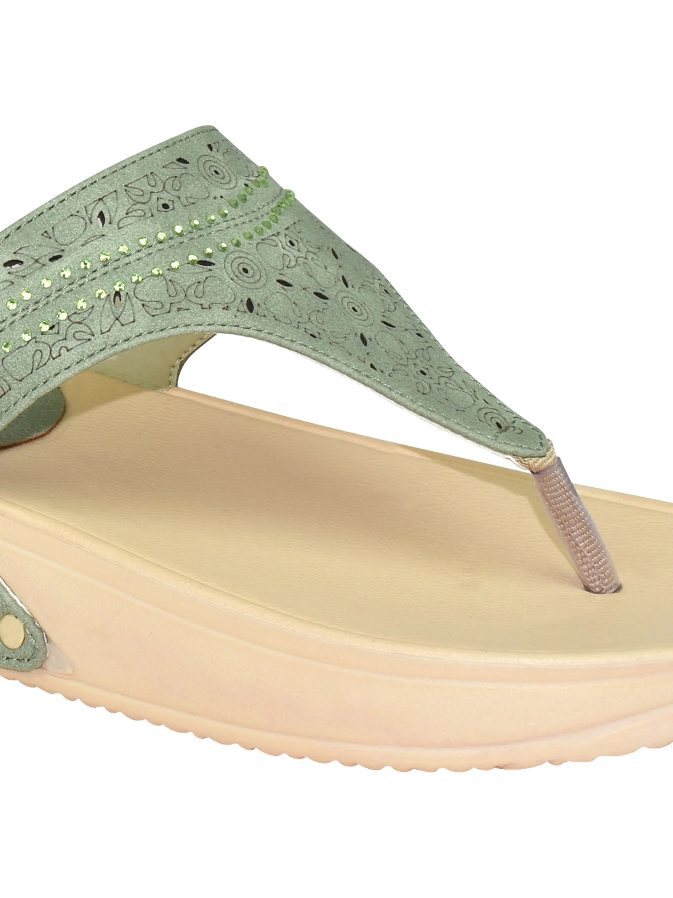 Ajanta Womens Stylish Trendy Lightweight Slip on sandal for casual wear and regular use EL1012