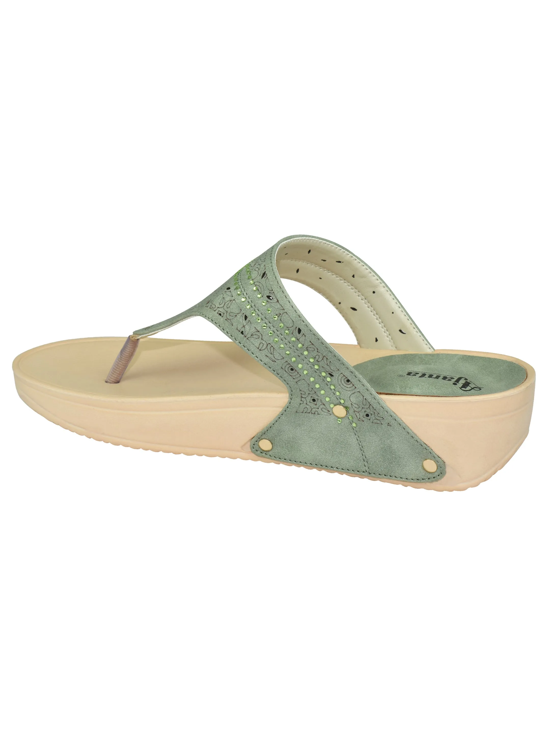 Ajanta Womens Stylish Trendy Lightweight Slip on sandal for casual wear and regular use EL1012