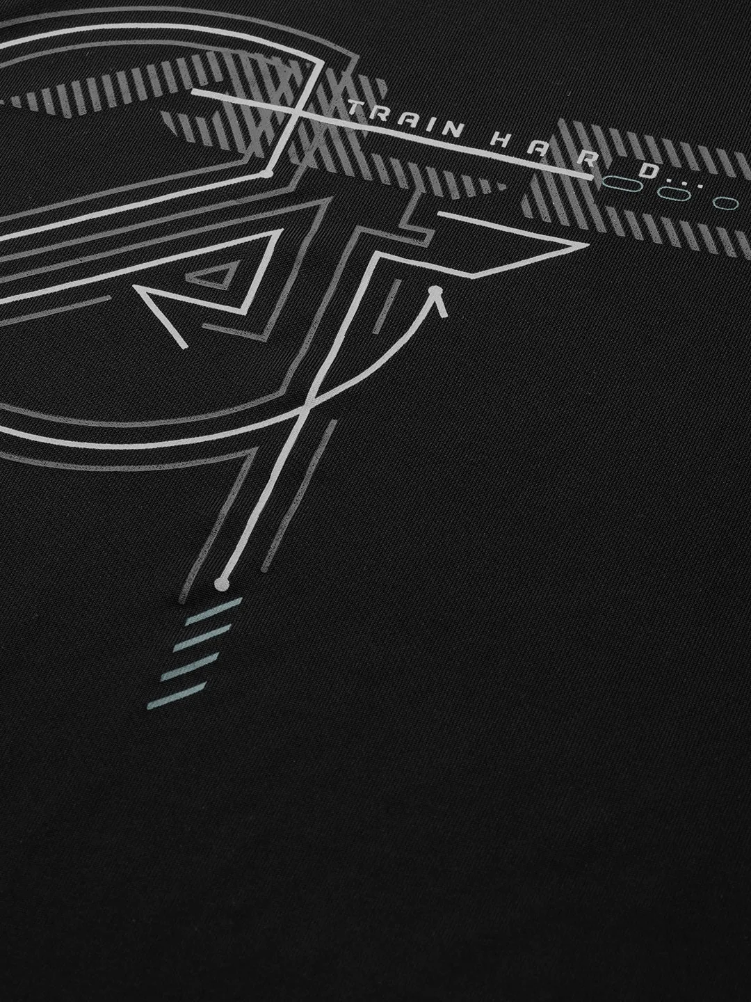 Alcis Men Solid Black Tshirts