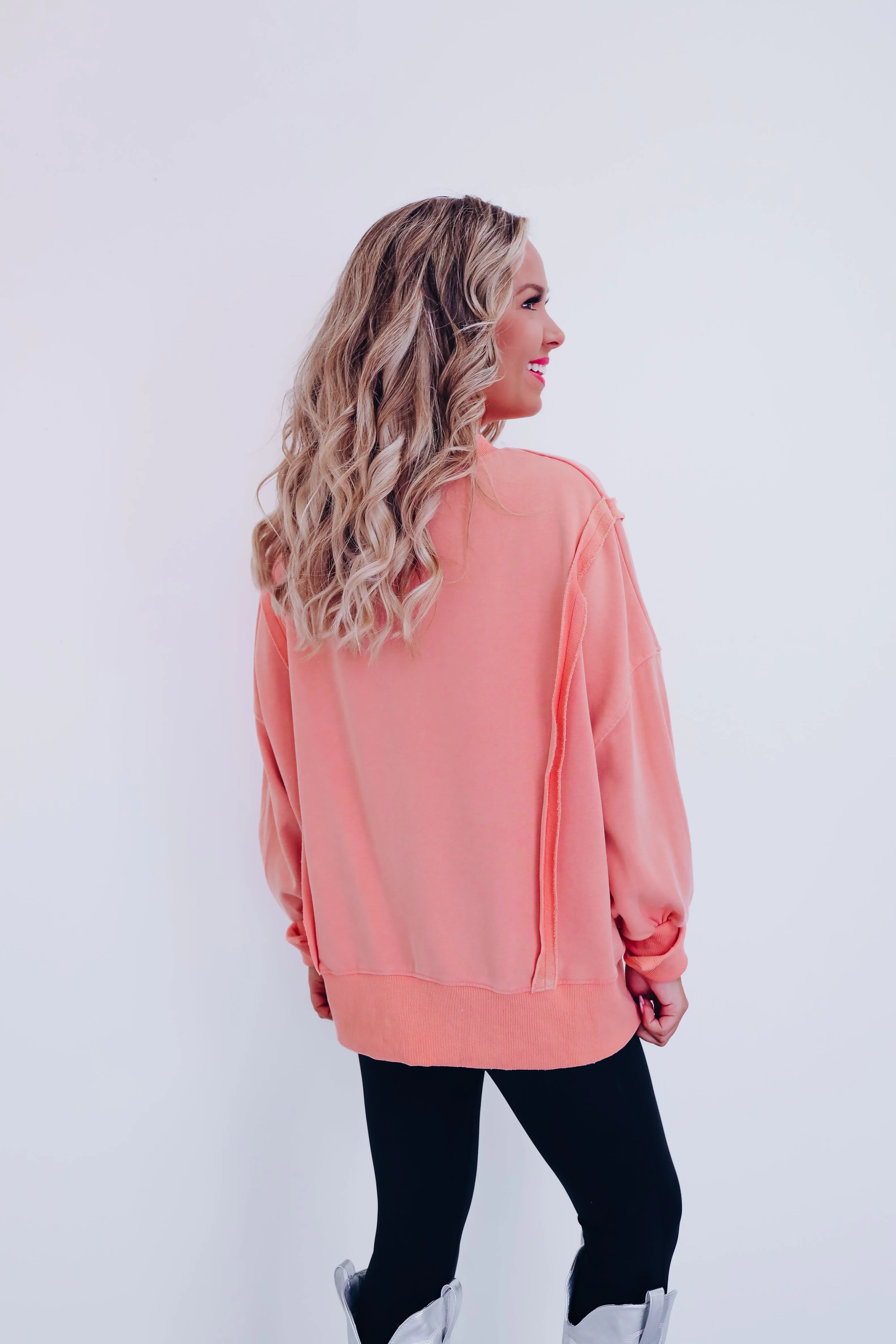 All That Glitters Hi Lo Top - Pink
