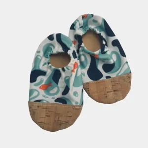 Antibacterial Swim Booties Sea Blue