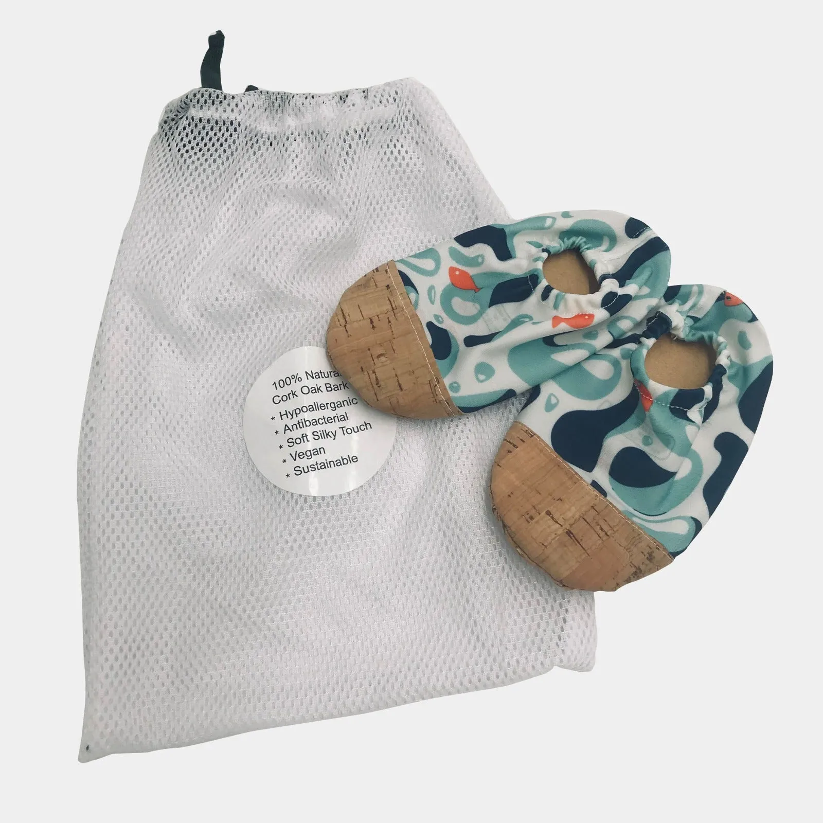 Antibacterial Swim Booties Sea Blue