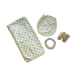 Baby Girl Blanket Blue Stars Gift Set