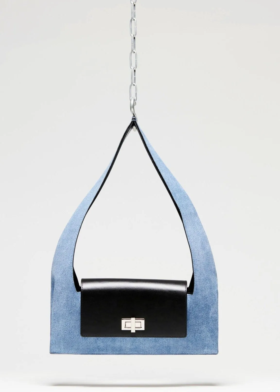 Baguette - Suede Denim & Black