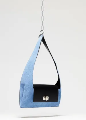 Baguette - Suede Denim & Black