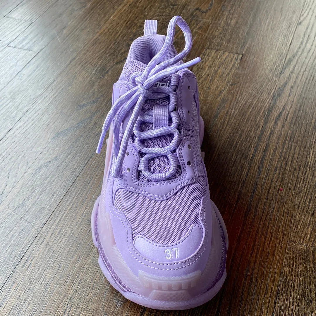 BALENCIAGA Lavender Triple S Sneaker