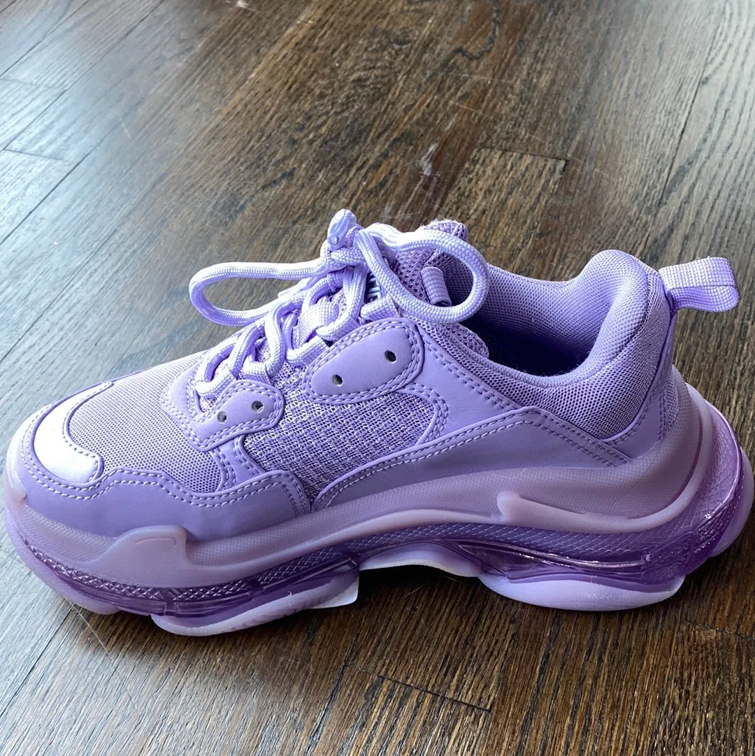 BALENCIAGA Lavender Triple S Sneaker