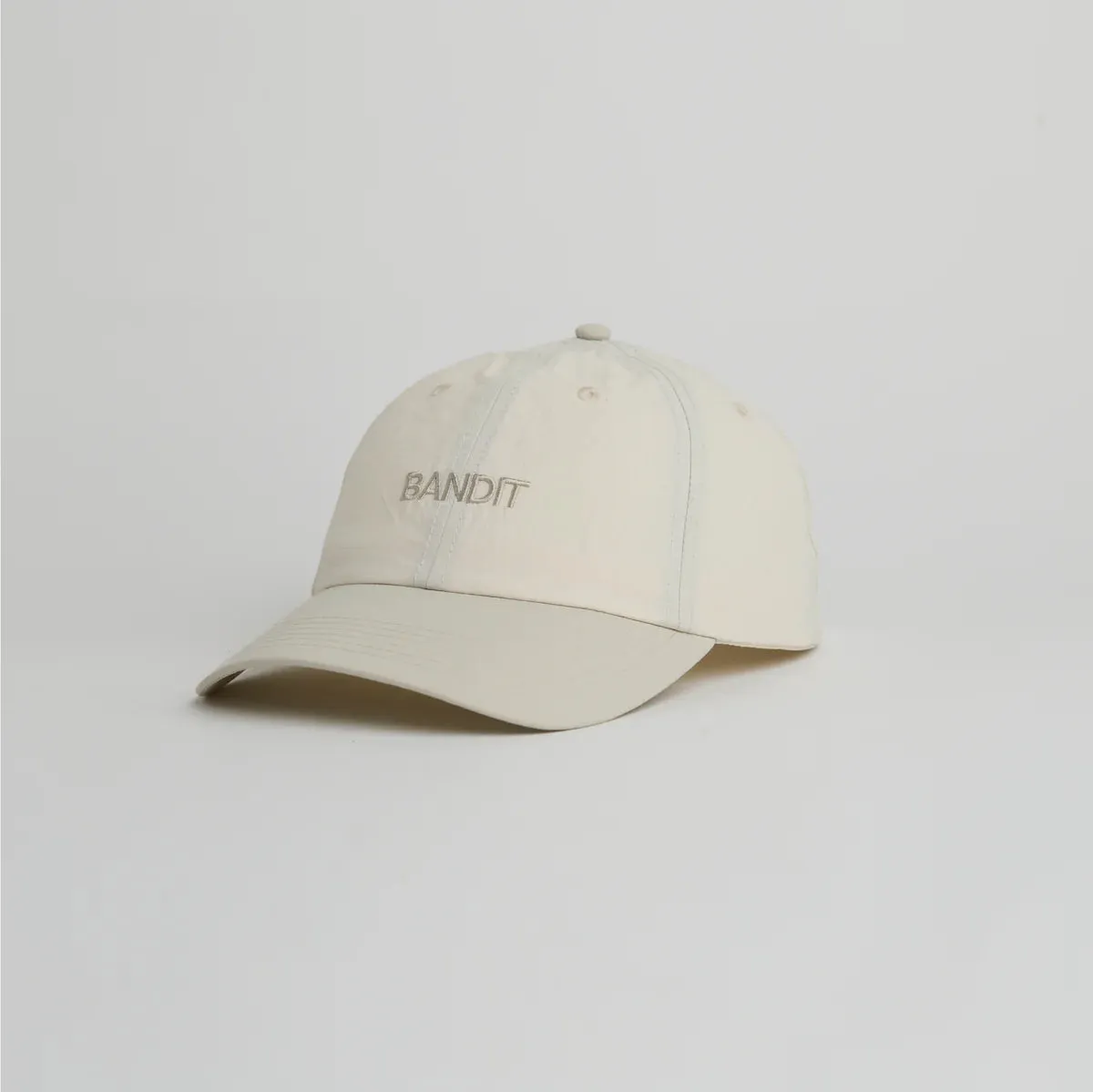Bandit Running Nylon Dad Hat - Cream
