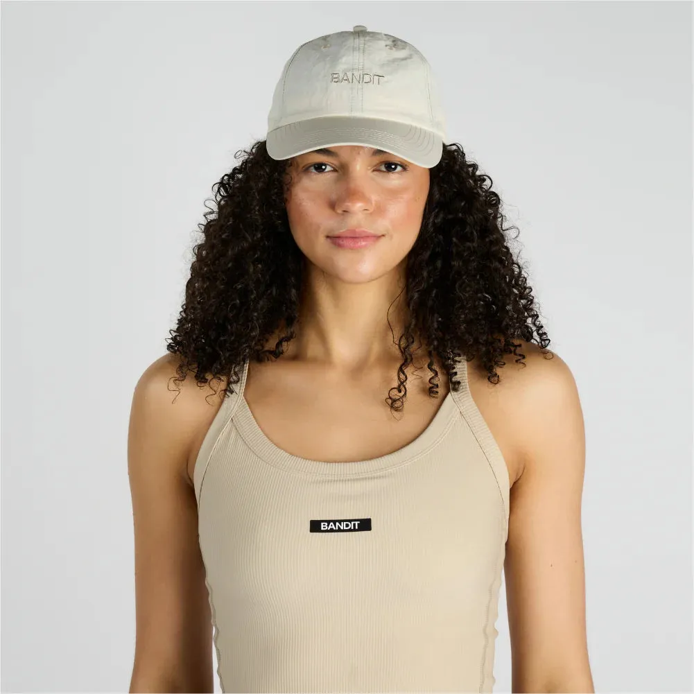 Bandit Running Nylon Dad Hat - Cream