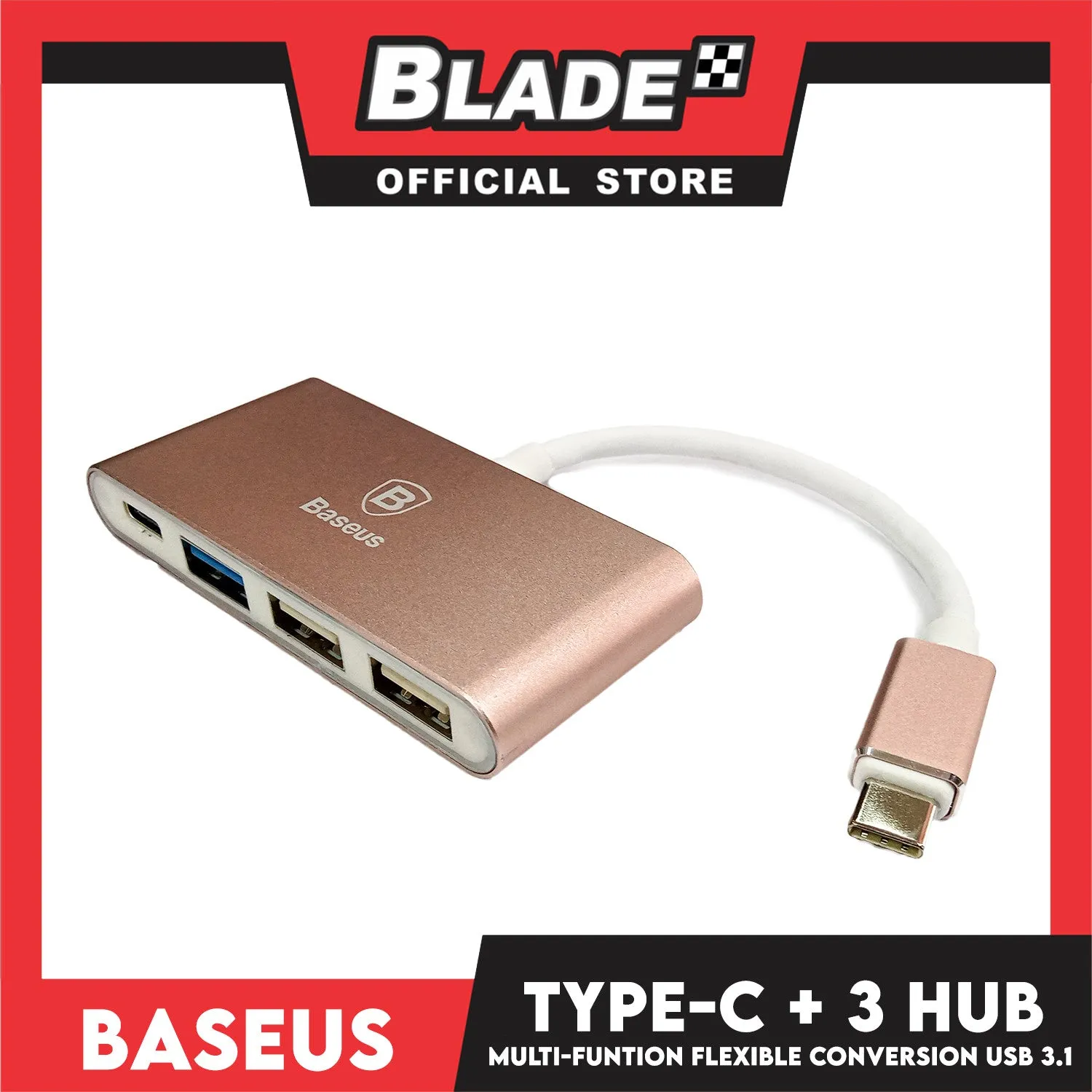 Baseus Sharp Series Type-C to Type-C   3Hub Adapter Multi-Function, Flexible Conversion