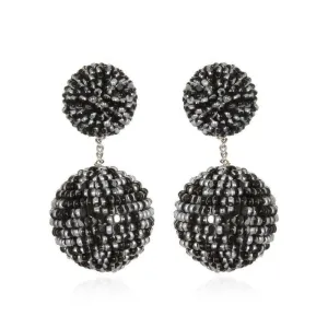 Beaded Double Gumball Earrings