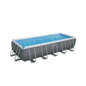 Bestway 21' X 9' X 52"/6.40M X 2.74M X 1.32M Rectangular Pool Set (Contents:Pool, Filter Pump(220-240V), Ladder, Cover, Chemconnect Dispenser, Compatible with Cartridge 58012(III)220-240V)