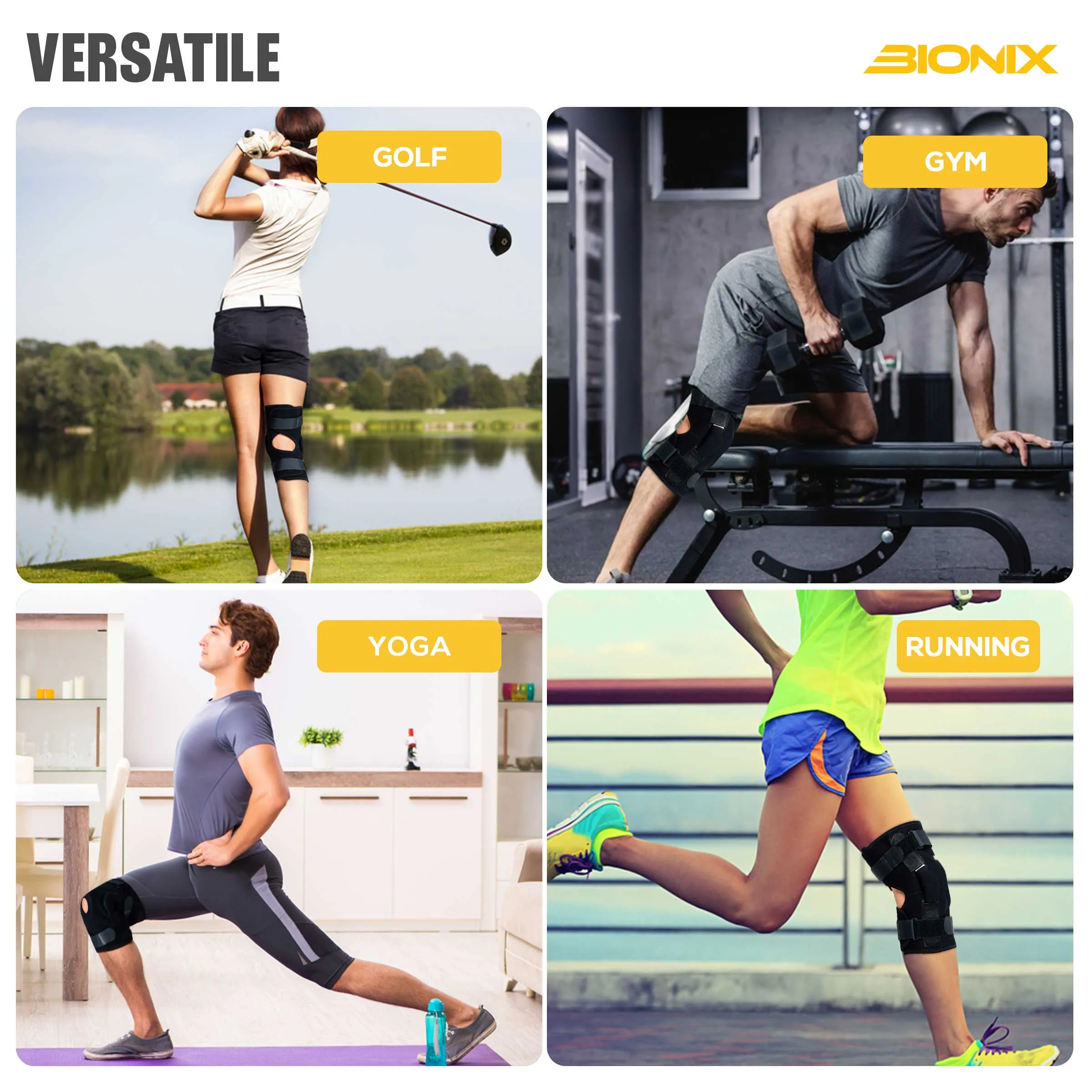 BIONIX NEOPRENE HINGED KNEE SUPPORT - Knee Brace With Hinges