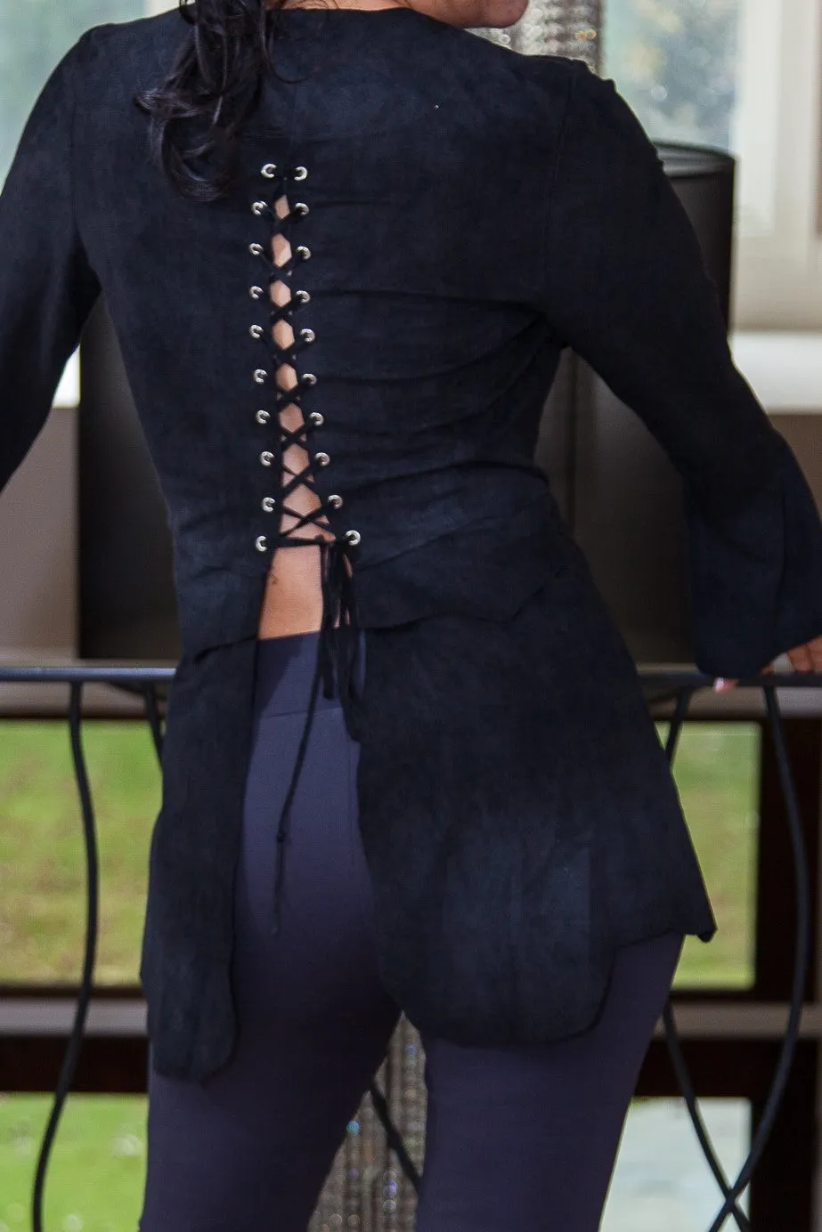 Black Faux Suede Jacket