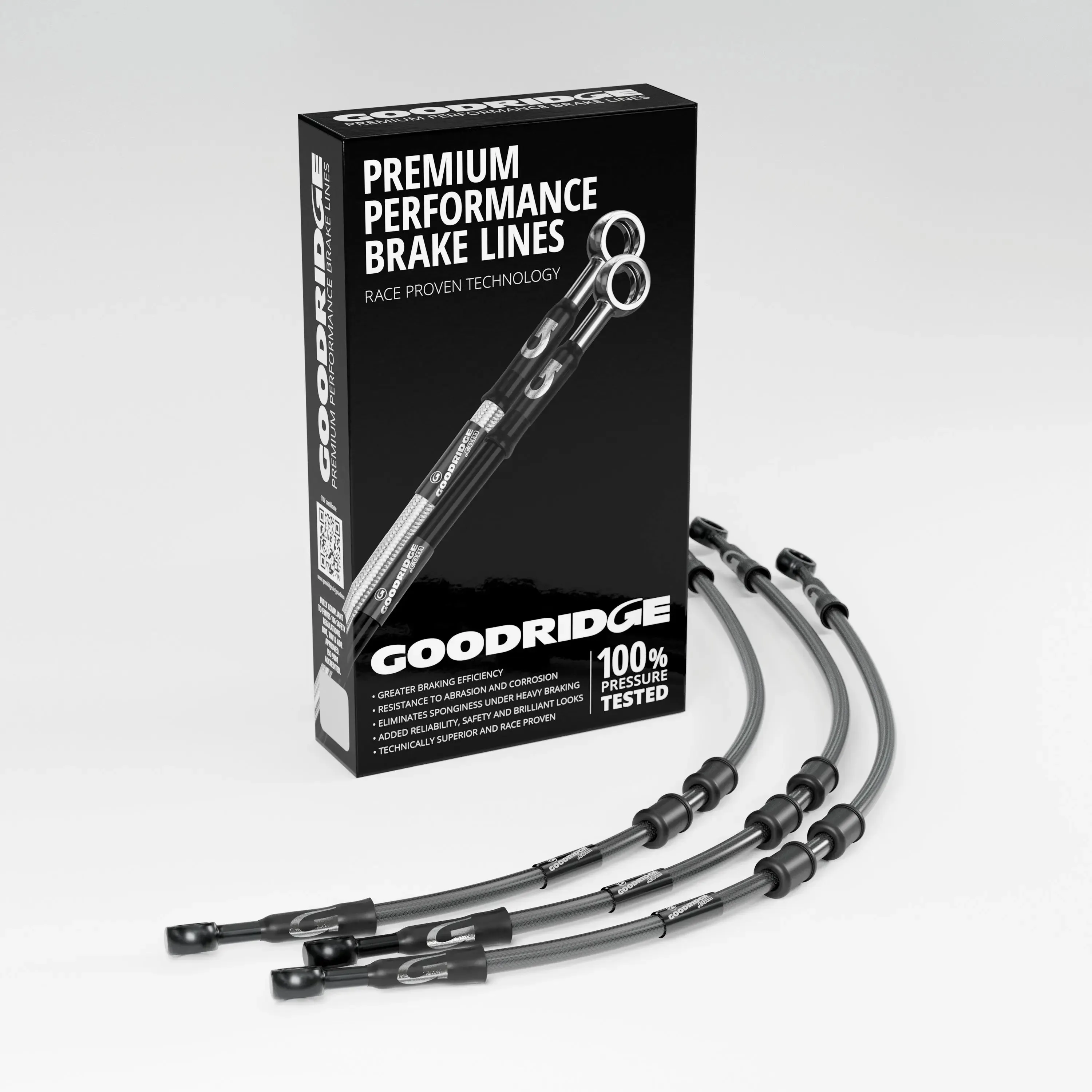 BRAKE HOSE KIT FOR BMW R65 FLEXIBLE FRONT 81-85