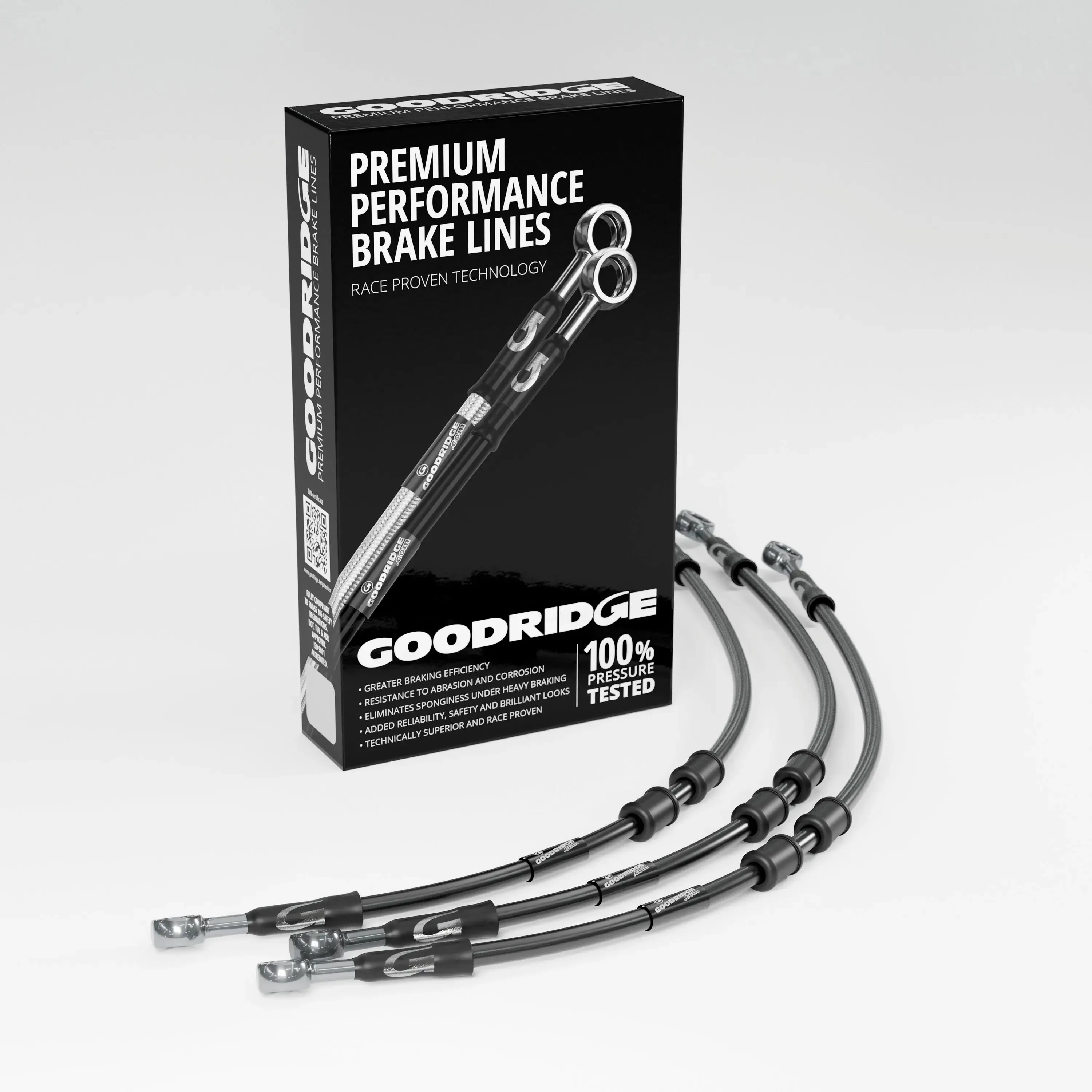 BRAKE HOSE KIT FOR BMW R65 FLEXIBLE FRONT 81-85