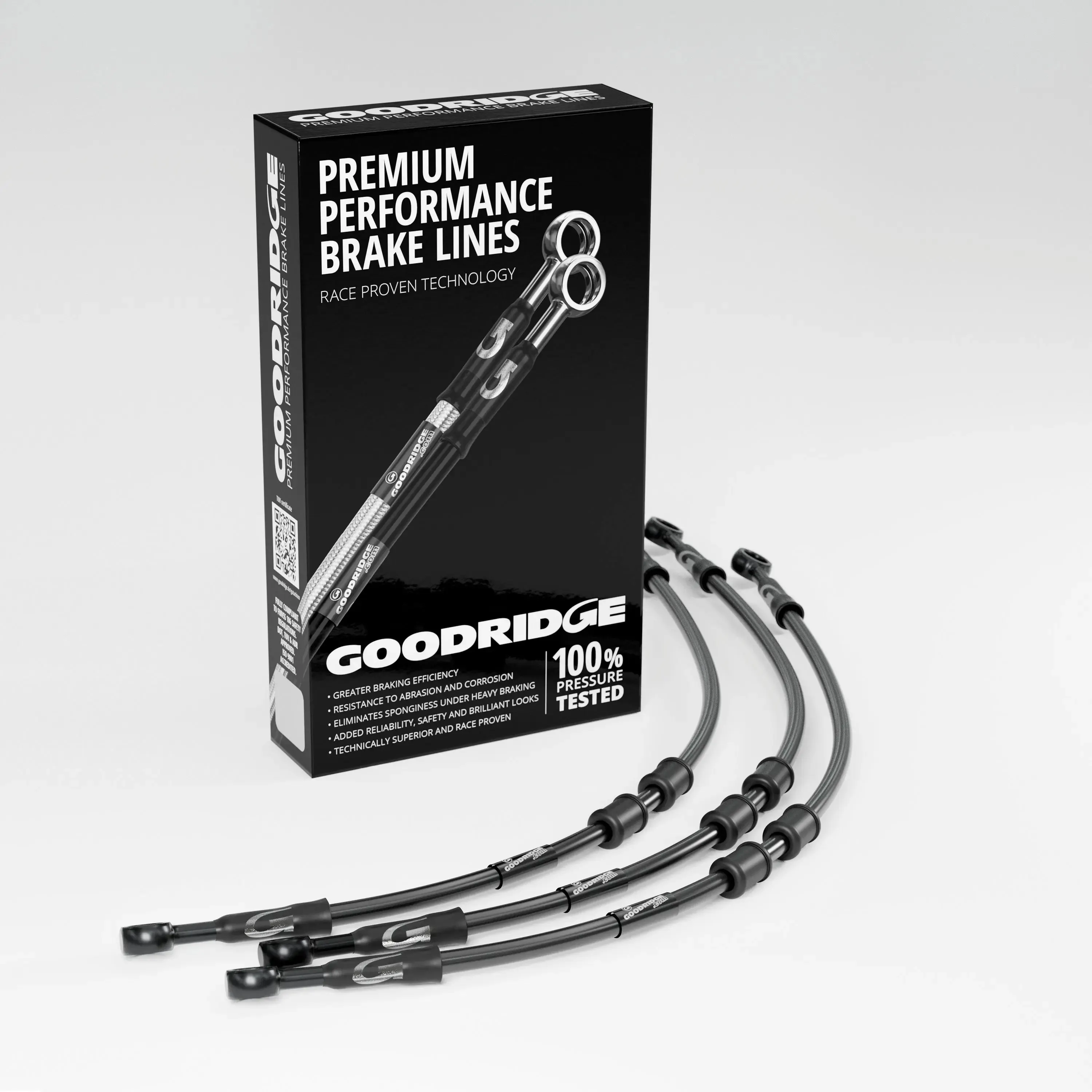 BRAKE HOSE KIT FOR BMW R65 FLEXIBLE FRONT 81-85