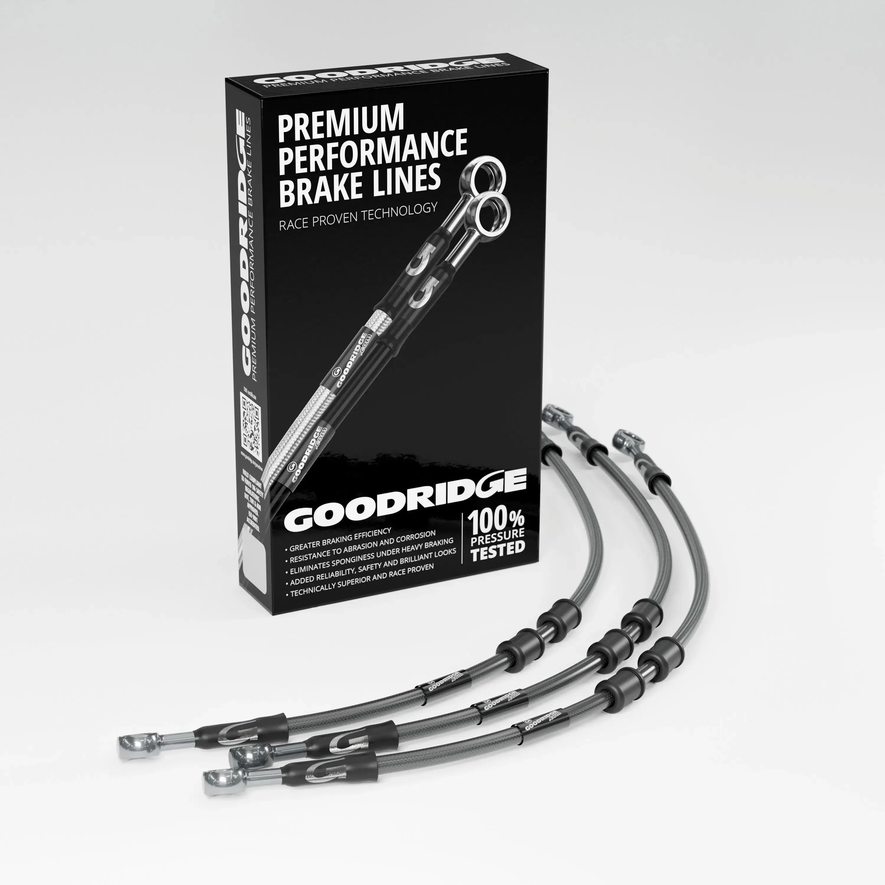 BRAKE HOSE KIT FOR BMW R65 FLEXIBLE FRONT 81-85