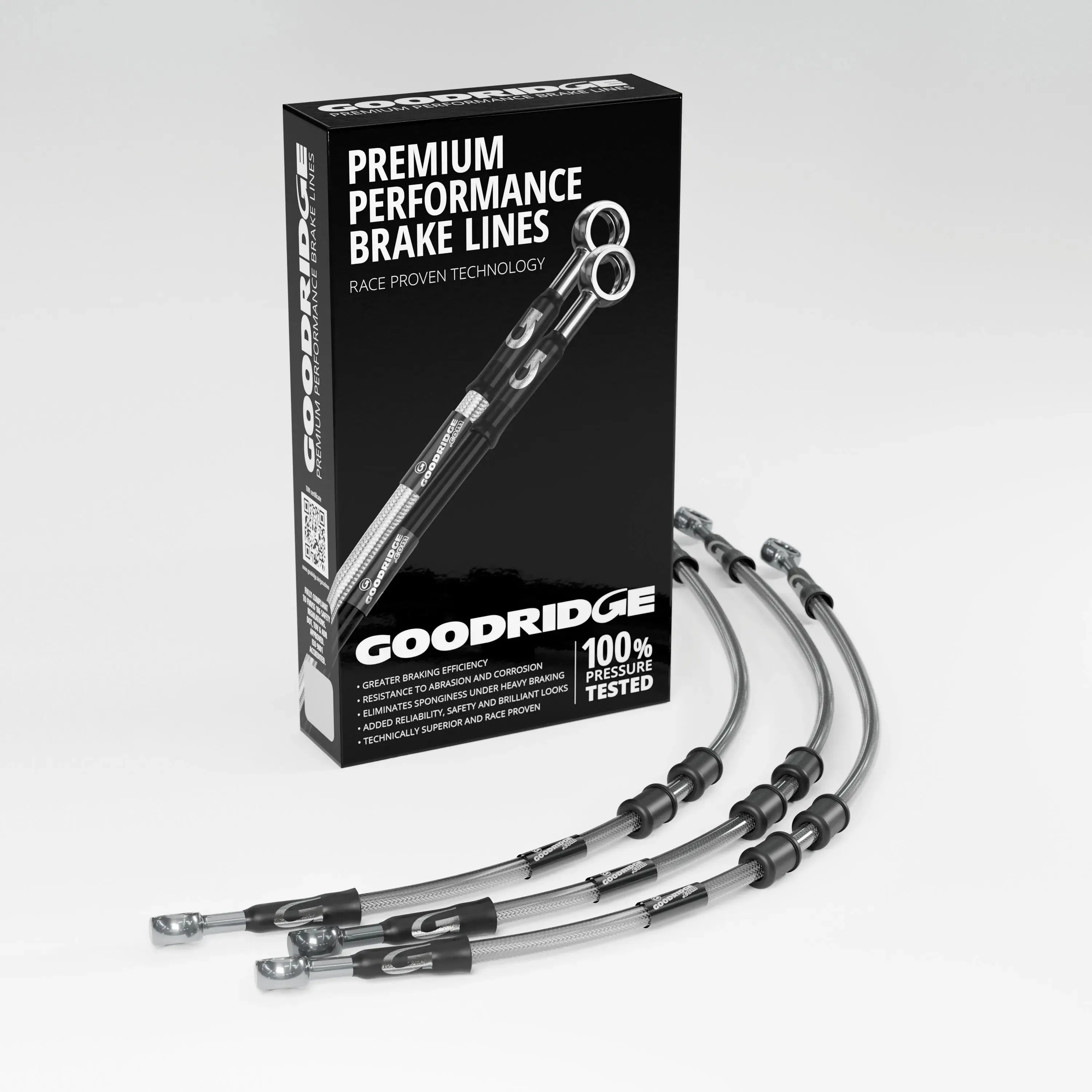 BRAKE HOSE KIT FOR BMW R65 FLEXIBLE FRONT 81-85