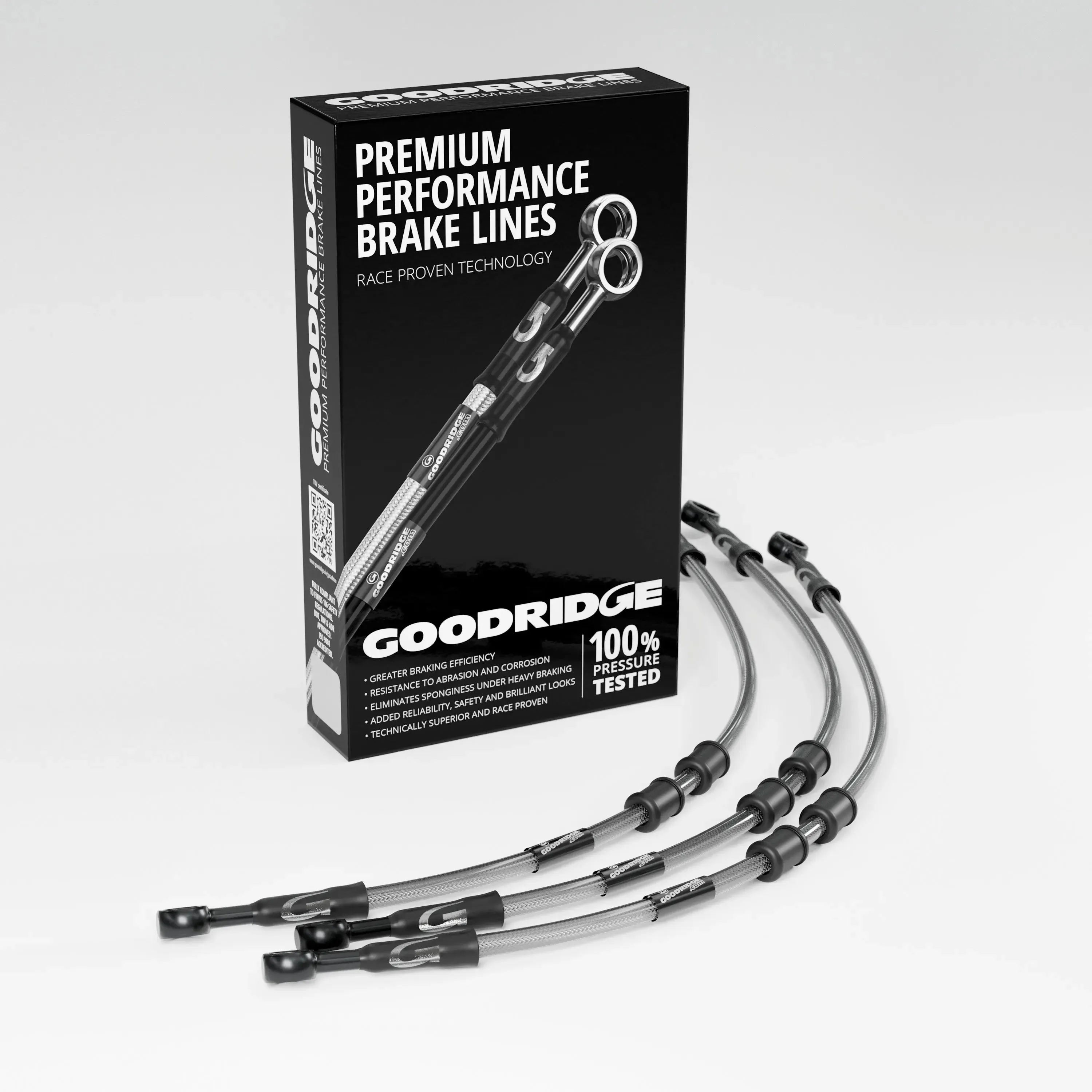BRAKE HOSE KIT FOR BMW R65 FLEXIBLE FRONT 81-85