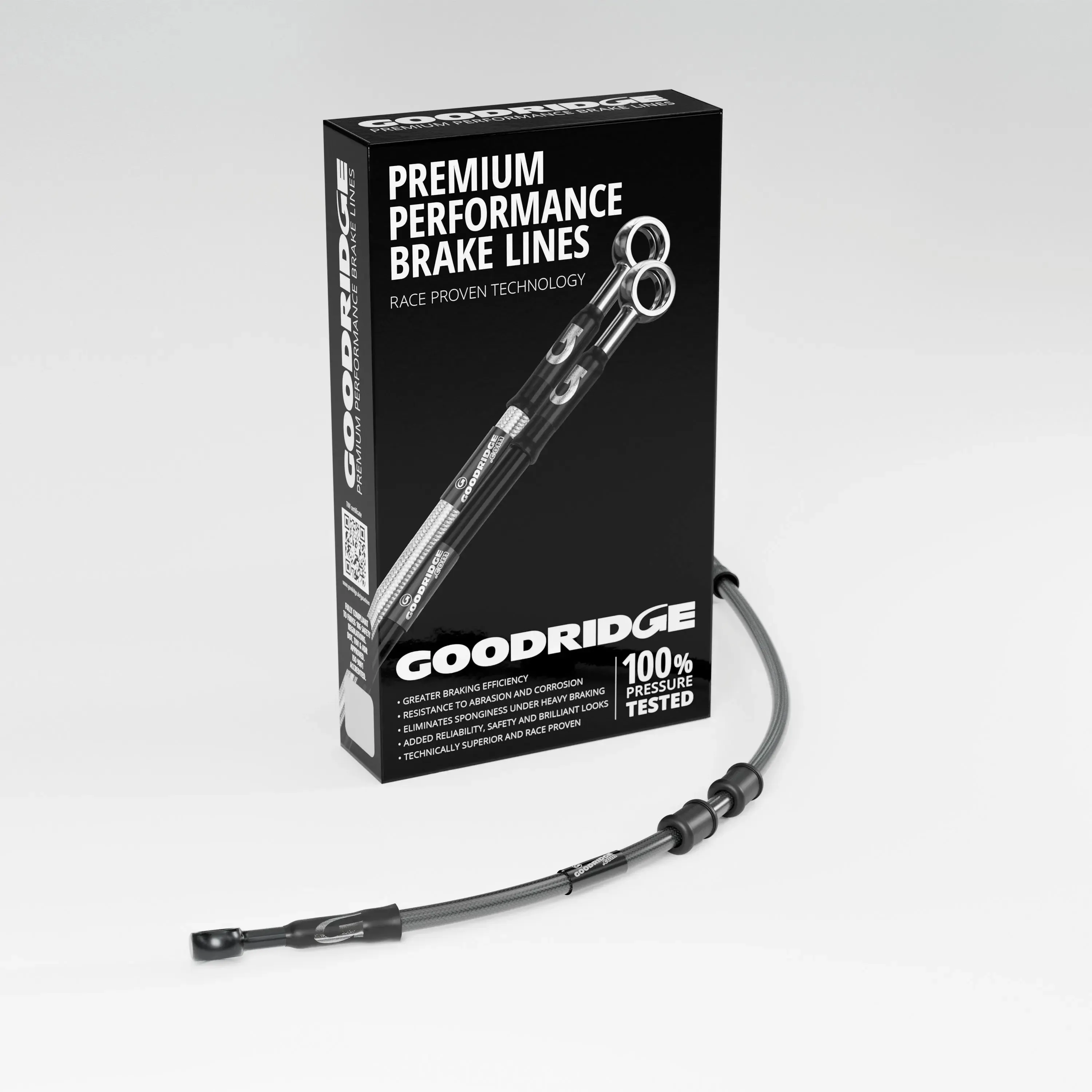 BRAKE HOSE KIT FOR BMW R65 FLEXIBLE FRONT 85-88