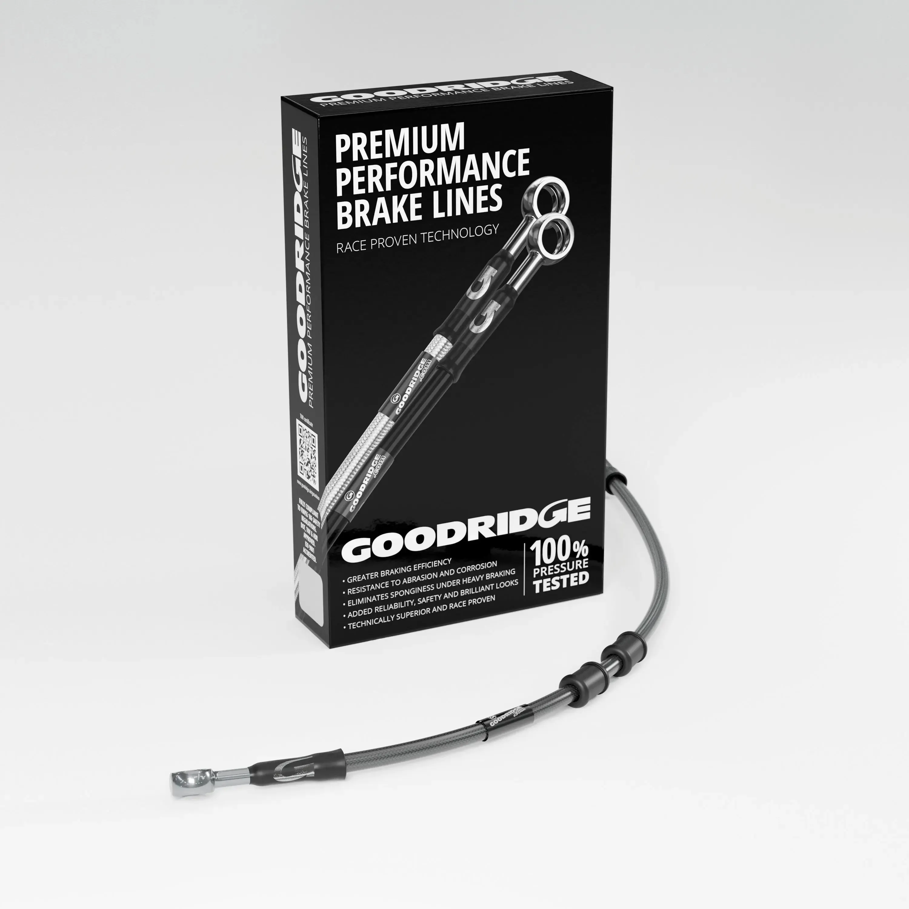 BRAKE HOSE KIT FOR BMW R65 FLEXIBLE FRONT 85-88