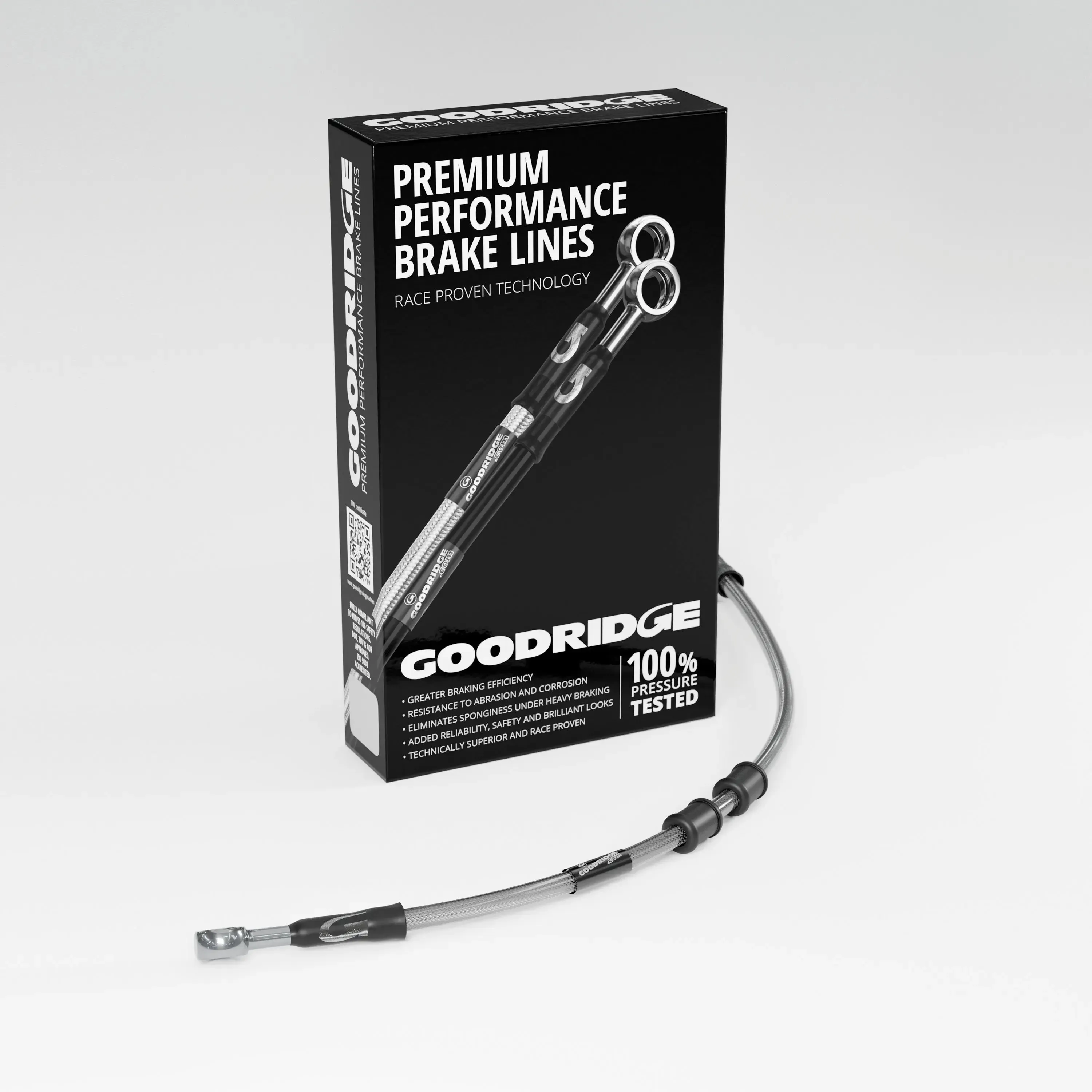 BRAKE HOSE KIT FOR BMW R65 FLEXIBLE FRONT 85-88