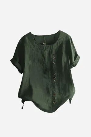 Breezy Button Tee