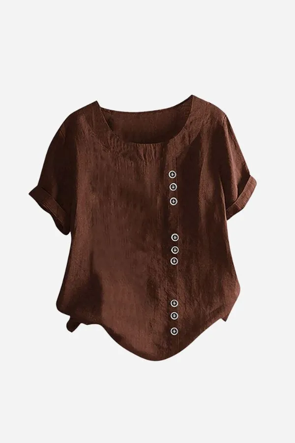 Breezy Button Tee