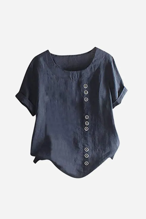 Breezy Button Tee
