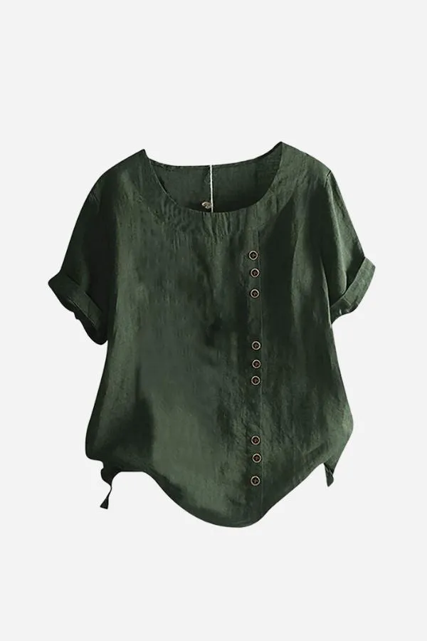 Breezy Button Tee