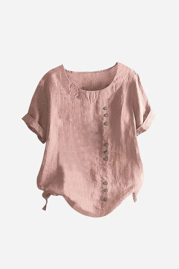 Breezy Button Tee