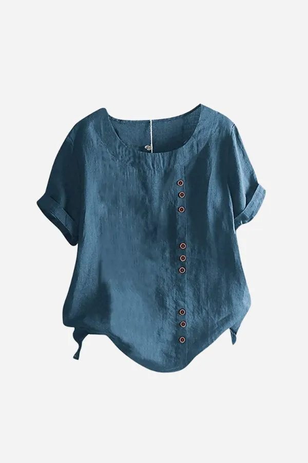 Breezy Button Tee