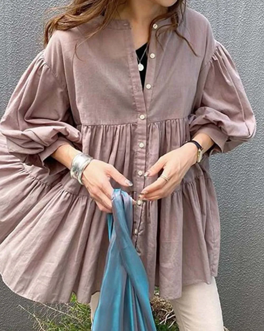 Breezy Top in Khaki