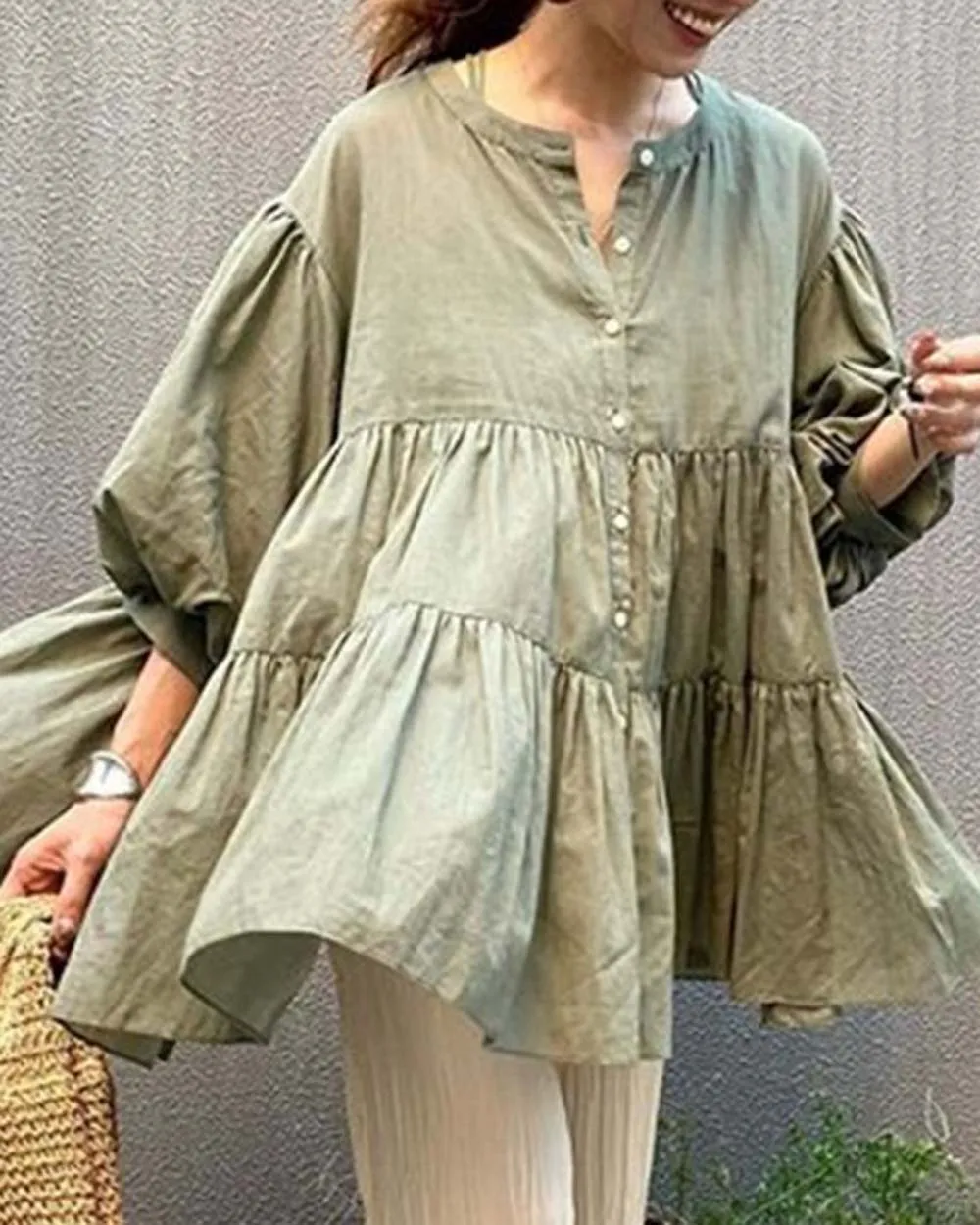 Breezy Top in Sage