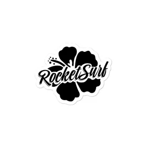 Bubble-free stickers Black Flower