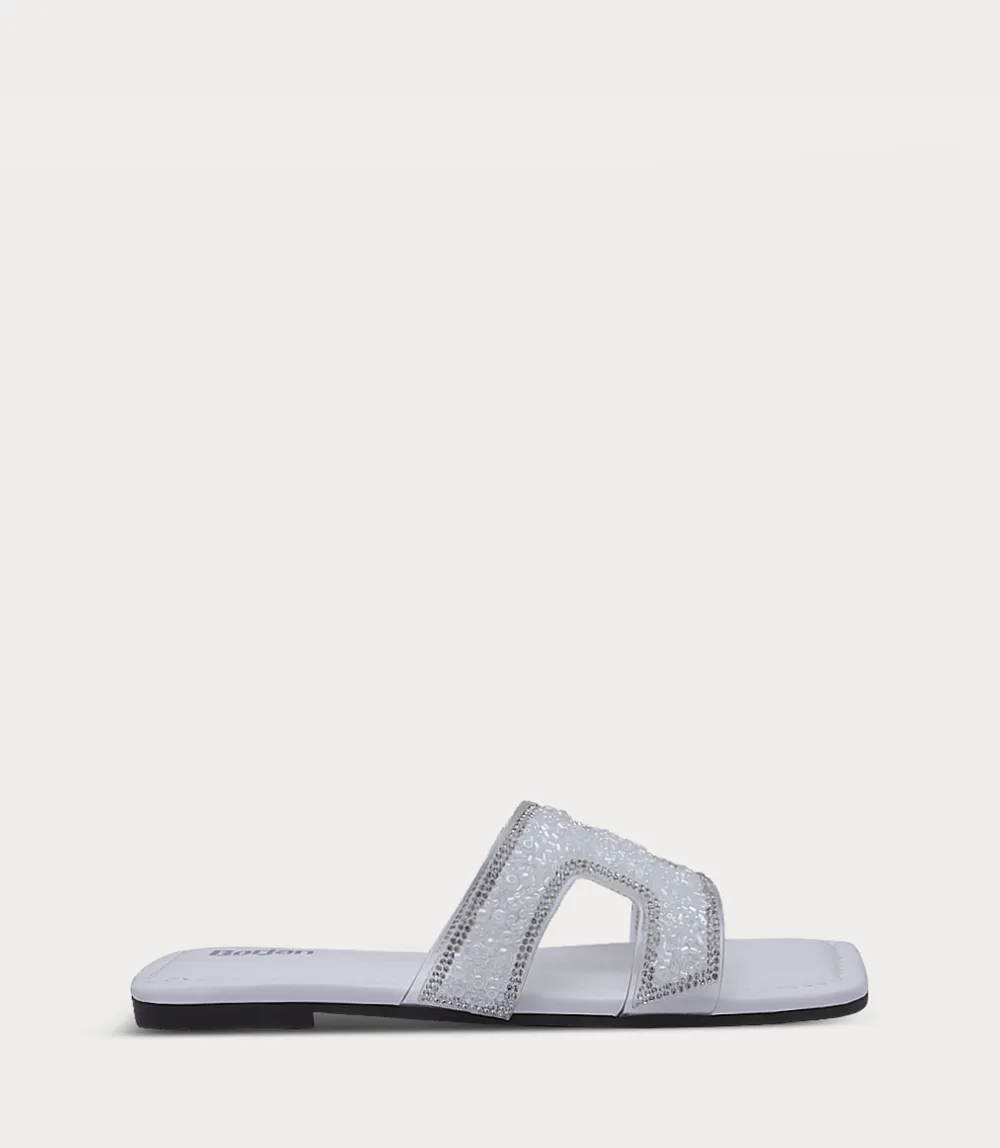 BW10250-WHITE-Women Slipper