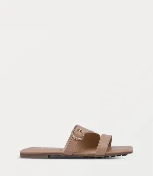 BW10322-BEIGE-Women Flat Slipper