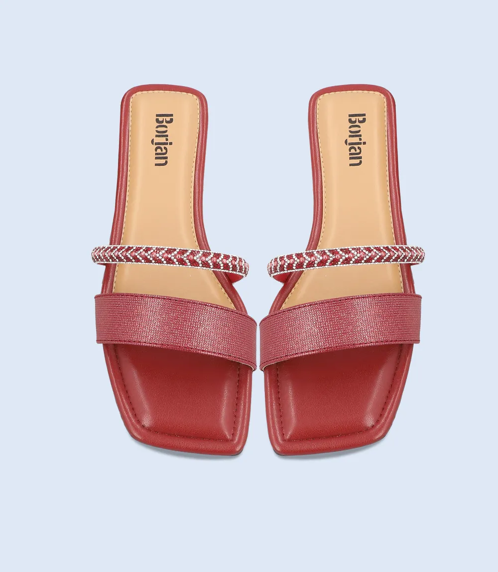 BW9309-MAROON-Women Slipper