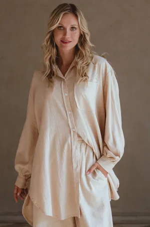 Calin Long Sleeve Oversized Shirt