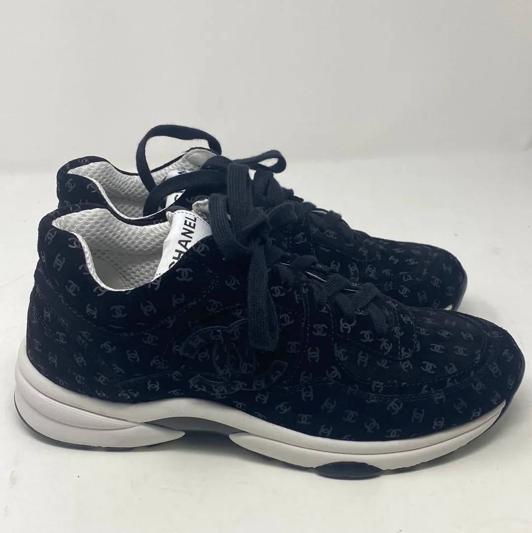 Chanel Black CC Sneakers